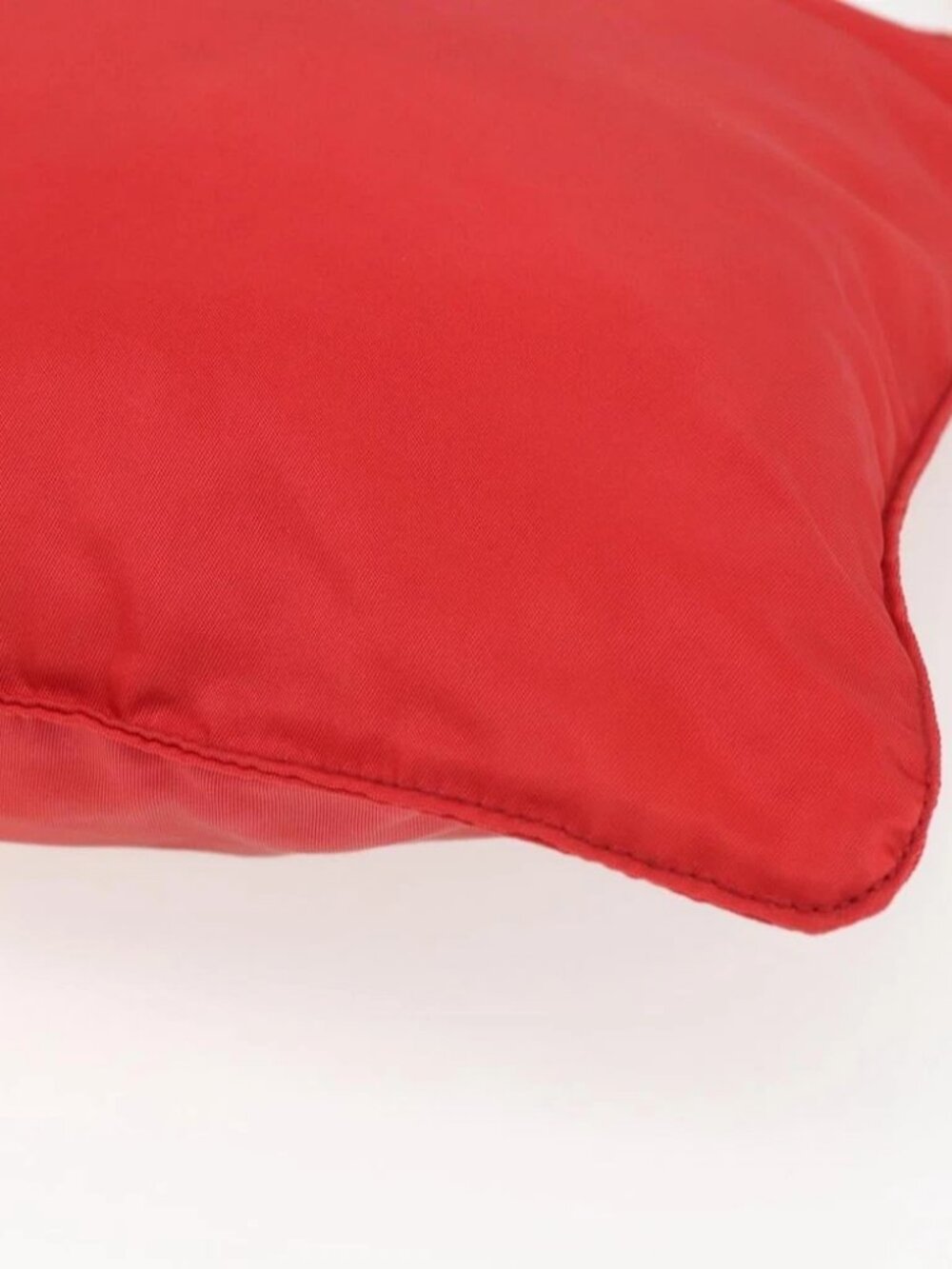 PRADA Shoulder Bag Nylon Red Silver Auth - Picture 10 of 16